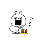 ピタうさぎシンプルにゆるゆる（個別スタンプ：27）