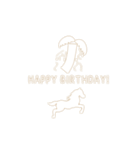 背景が動く午年の星 Happy New Year（個別スタンプ：18）