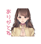 ガーリー女子のやさしい褒め言葉（個別スタンプ：3）