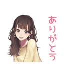 ガーリー女子のやさしい褒め言葉（個別スタンプ：7）