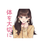 ガーリー女子のやさしい褒め言葉（個別スタンプ：25）