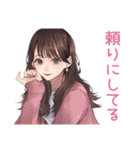 ガーリー女子のやさしい褒め言葉（個別スタンプ：33）