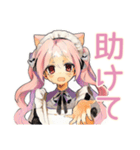 体育祭★ねこみみメイド（個別スタンプ：20）
