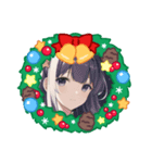美少女の冬・クリスマス（個別スタンプ：2）