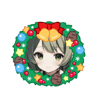 美少女の冬・クリスマス（個別スタンプ：4）