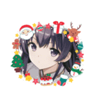美少女の冬・クリスマス（個別スタンプ：7）