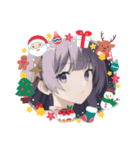 美少女の冬・クリスマス（個別スタンプ：9）