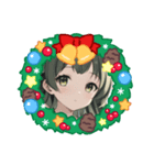 美少女の冬・クリスマス（個別スタンプ：16）