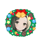 美少女の冬・クリスマス（個別スタンプ：34）