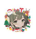 美少女の冬・クリスマス（個別スタンプ：35）