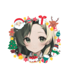 美少女の冬・クリスマス（個別スタンプ：39）
