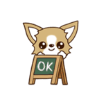 『チワワ 犬スタンプ』カフェ（個別スタンプ：8）
