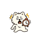 毎日使う連絡・約束・日常語 ポメ君 BIG（個別スタンプ：21）