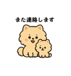 毎日使う連絡・約束・日常語 ポメ君 BIG（個別スタンプ：28）