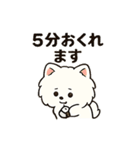 毎日使う連絡・約束・日常語 ポメ君 BIG（個別スタンプ：30）