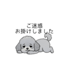 使いやすい長文のトイプードル（敬語）（個別スタンプ：23）