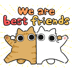 [LINEスタンプ] ねこぽっくる茶トラ【友達】