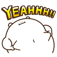 [LINEスタンプ] デブくま（英語おデブ）