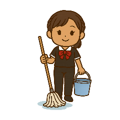 [LINEスタンプ] 清掃員のお仕事スタンプ4