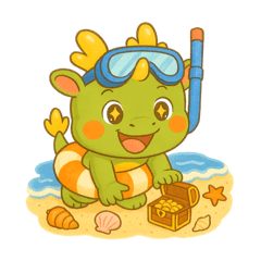 [LINEスタンプ] たつまるのゆるっと夏～SUMMER 2025～