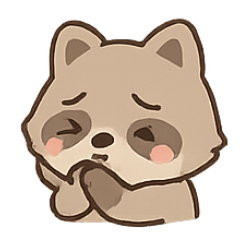 [LINEスタンプ] もふもふアライグマ きゅん表情