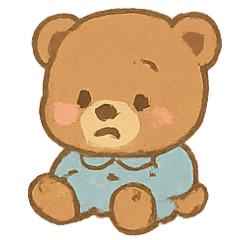 [LINEスタンプ] ふわふわくまのパジャマパレード