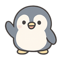 [LINEスタンプ] ふわふわペンギン きゅん表情