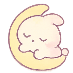[LINEスタンプ] ぷるぷるムーンバニー きゅん表情