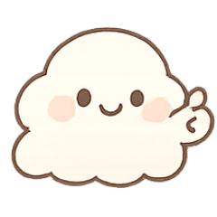 [LINEスタンプ] ふわもこクラウドスライム きゅん表情
