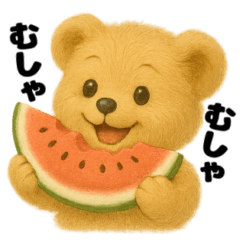 [LINEスタンプ] くまごろうの大きな文字の擬音スタンプ