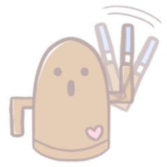 [LINEスタンプ] 推し活中のはにわ。