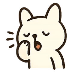 [LINEスタンプ] しろねこのたのしいきもち日記