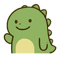 [LINEスタンプ] いたずらグリーンダイノの表情