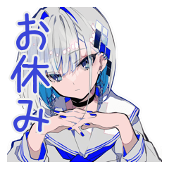 [LINEスタンプ] お休み宣言★パンクセーラー女子
