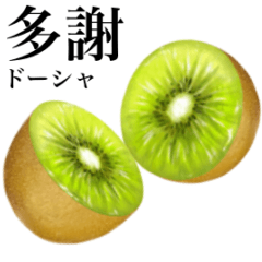 [LINEスタンプ] 完熟！ 大玉 キウイ 【台湾語】