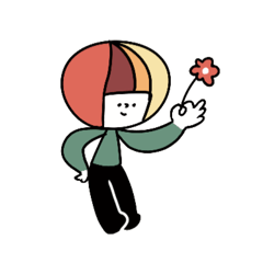[LINEスタンプ] かぼちゃ頭のガール 