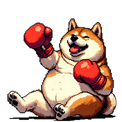 [LINEスタンプ] ボクサーふとっちょ柴犬