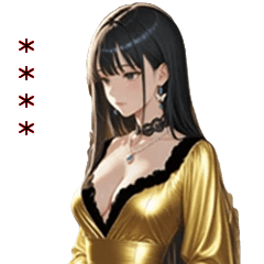 [LINEスタンプ] キャバ嬢w No.4 カスタム 