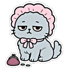 [LINEスタンプ] やる気ゼロねこちゃん