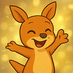 [LINEスタンプ] キラキラぴょこぴょこワラビー@SFW