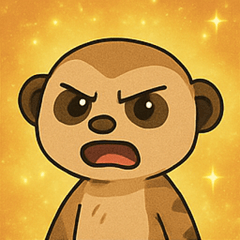 [LINEスタンプ] キラキラ見張りミーアキャット@SFW