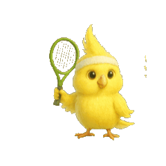 [LINEスタンプ] 動く無言オカメインコ