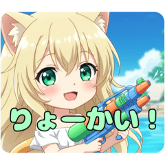 [LINEスタンプ] みなみちゃんと鳥ちゃんプレミアムセット 