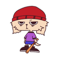 [LINEスタンプ] キャップ ドッグ！-不器用な日常会話編-