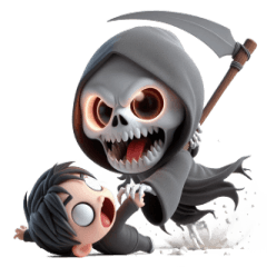 [LINEスタンプ] 死神を怒らせた