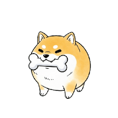 [LINEスタンプ] ふわもち豆柴ちゃん