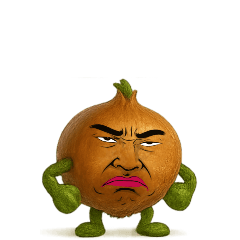 [LINEスタンプ] [アレンジ用]擬人化劇画フェイス玉ねぎ