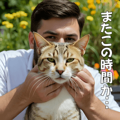 [LINEスタンプ] <超使える>猫吸いされる猫の気持ち
