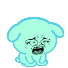 [LINEスタンプ] [アレンジ用]ネガティブ劇画ウサギ闇10