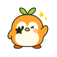 [LINEスタンプ] ぺんぎんみかんのミィール君